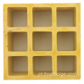 38x38mm Molded Anti-Slip Fiberglass FRP Grating para caminhar